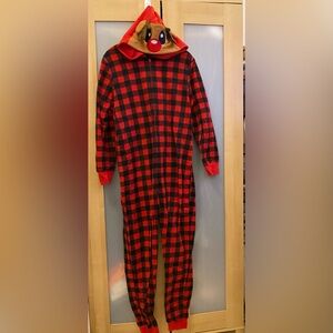 Pj’s & Presents reindeer jumpsuit Size Medium